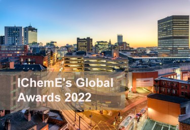 Image of Manchester with IChemE Global Awards 2022 text overlay