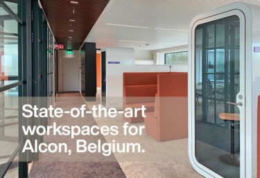 Flexible office space, Alcon, Puurs, Belgium.