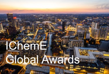 Birmingham skyline with IChemE Global Awards text overlay