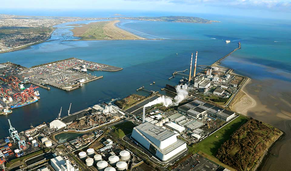 Works progress on the Ringsend Wastewater Treatment Plant Upgrade